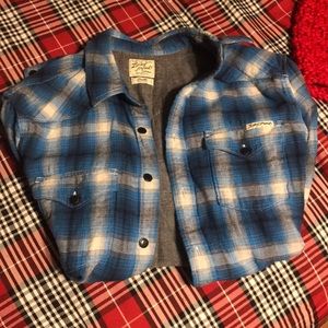 Lucky Brand Men’s Flannel, Long Sleeve Button Down